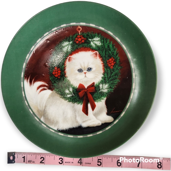 1992 Lowell Herrero Venus Collection Vandor White Cat Plate 7.5" - Picture 3 of 7